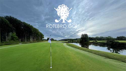 Översikt på golfbana.